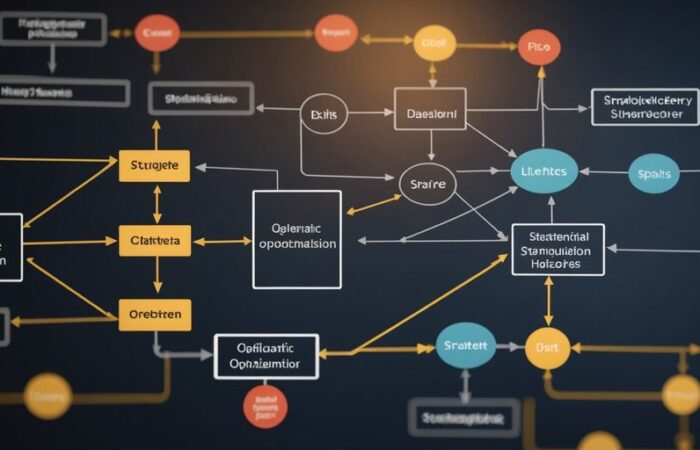 Flowchart showing steps for process optimization